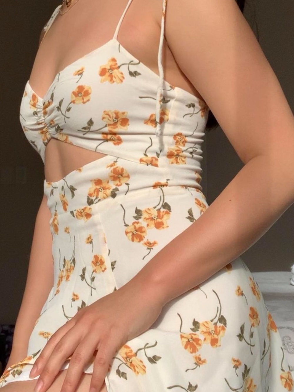 Reformation Tamara Dress in Limonada